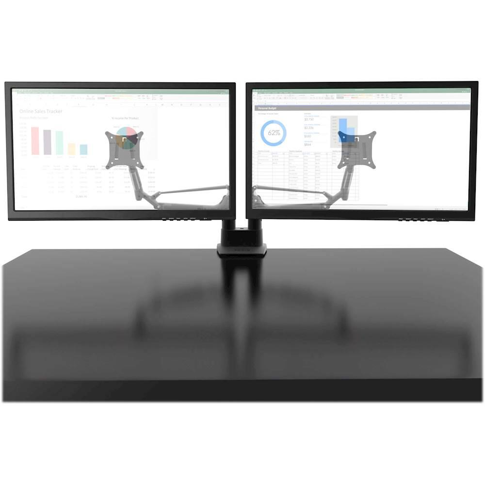 Alt View 12. Kanto - DMS Series Dual-Arm Desktop Monitor Mount - Black.