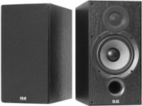 Front Zoom. ELAC - Debut 2.0 6.5" 2-Way Bookshelf Speakers (Pair) - Black Ash.