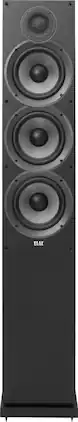 ELAC - Debut 2.0 Dual 6-1/2" 3-Way Floorstanding Speaker (Each) - Black