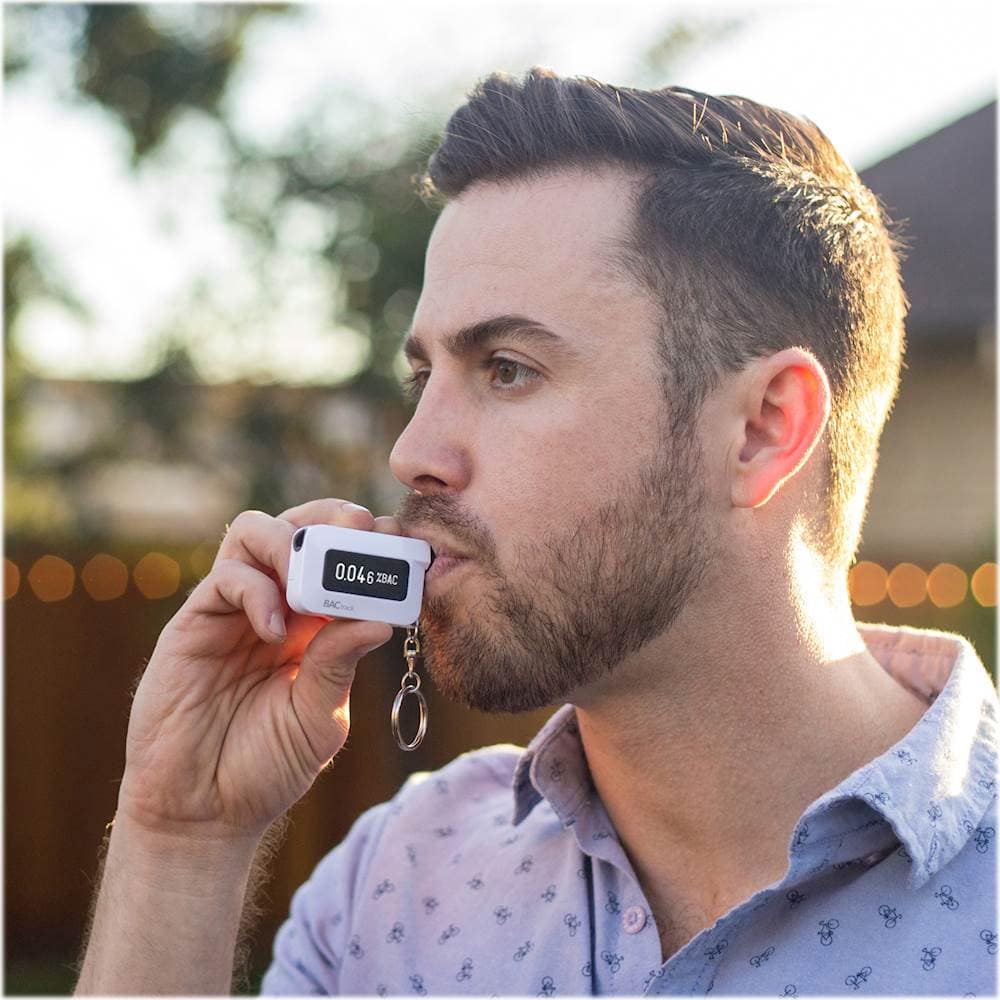 Alt View 14. BACtrack - C6 Keychain Breathalyzer - White.