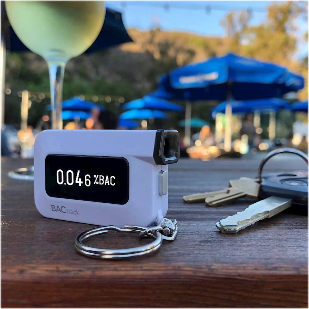 Alt View 17. BACtrack - C6 Keychain Breathalyzer - White.