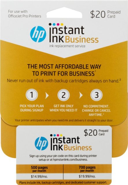 HP Instant Ink 500/700-Page Monthly Plan 1VW12AN - Best Buy