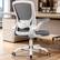 Front. KERDOM - Colorful Mesh Ergonomic Office Chair with Adjustable Lumbar Support & Height, Swivel Desk Chair with Flip-up Arms, Tilt - Dark Grey.