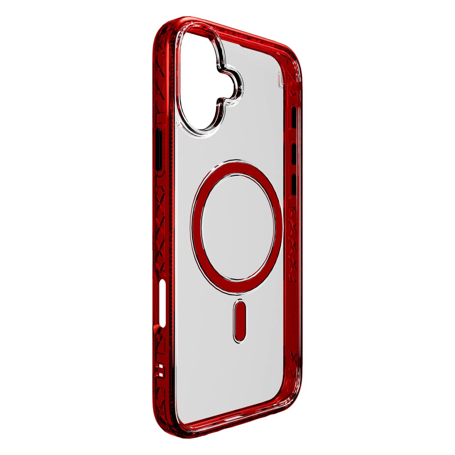 Alt View 1. Cellhelmet - Magnitude Series MagSafe Compatible Case for iPhone 16 Plus - Lava Red.