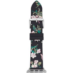 Kate Spade New York - Silicone band for 38/40/41mm Apple Watch - Black Floral - Angle_Zoom