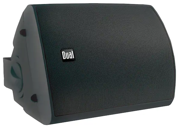 Front. Dual - 3-Way Indoor/Outdoor Speakers (Pair) - Black.