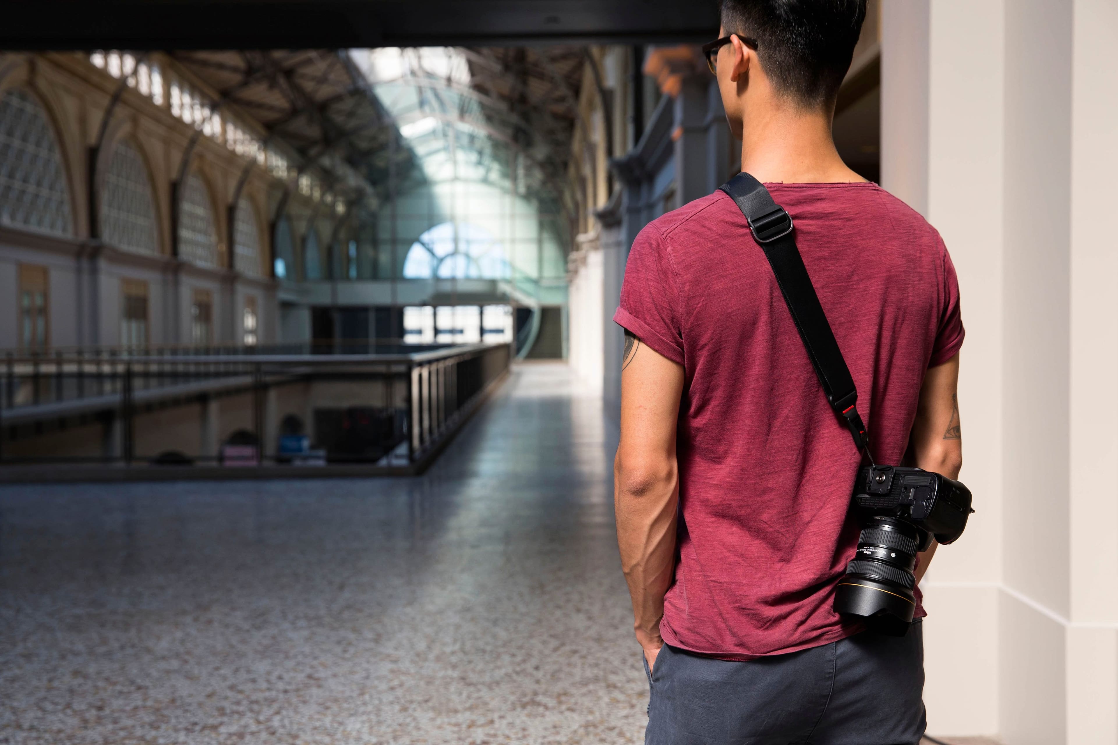 Alt View 22. Peak Design - Slide Camera Strap - Black.