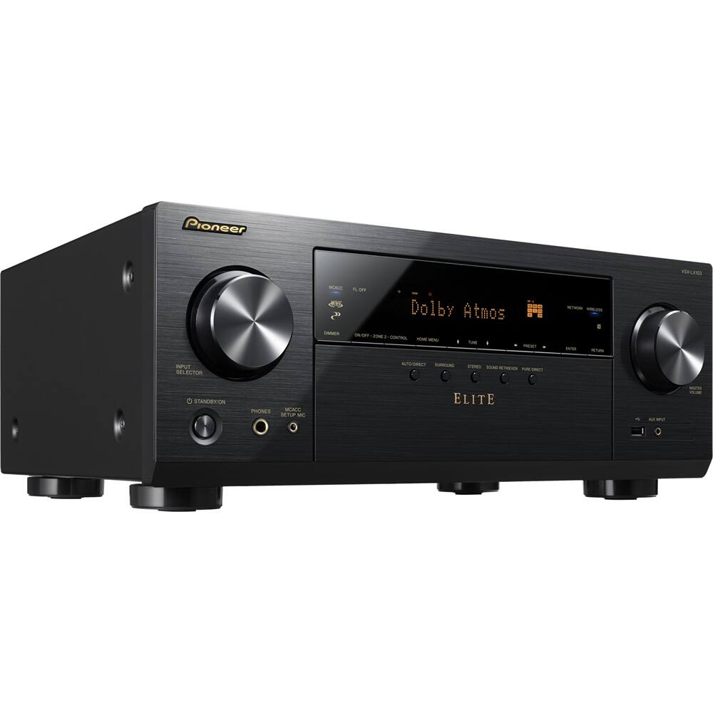 Pioneer Elite 7 2 Ch Hi Res 4k Ultra Hd A V Home Theater Receiver Black Vsxlx103 Best Buy