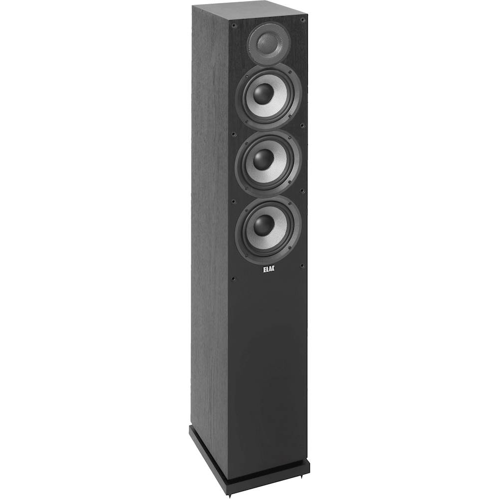 Angle View: ELAC - Debut 2.0 5-1/4" Floorstanding Speaker (Each) - Black