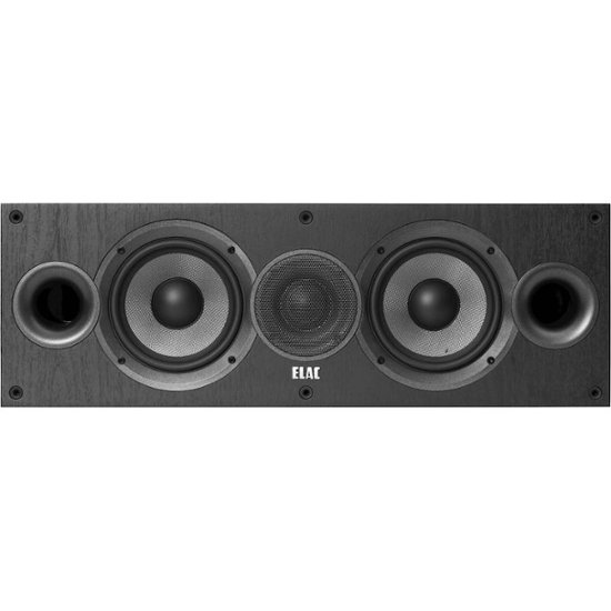 ELAC – Debut Dual 5-1/4″ 120-Watt Passive 2-Way Center-Channel Speaker – Black