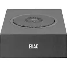 Front. ELAC - Debut 2.0 4" 2-Way Dolby Atmos Speaker (Pair) - Black.
