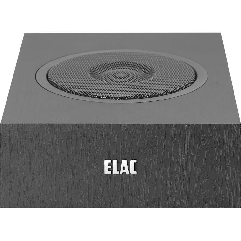 Front. ELAC - Debut 2.0 4" 2-Way Dolby Atmos Speaker (Pair) - Black.