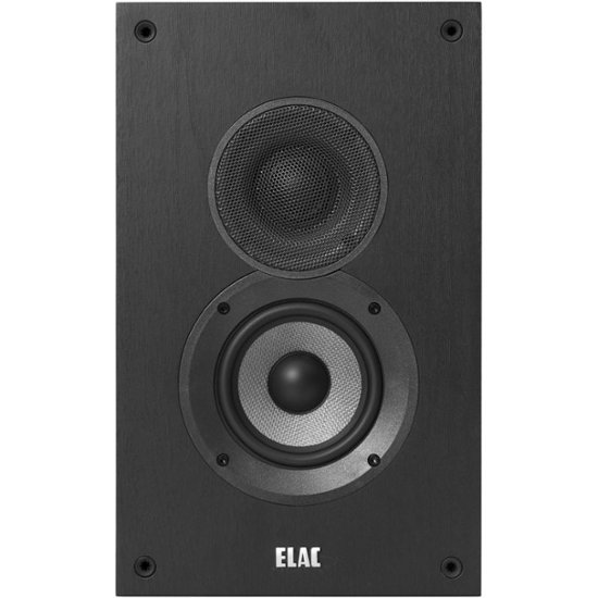 Front Zoom. ELAC - Debut 2.0 4" Passive 2-Way Speakers (Pair) - Black Ash.