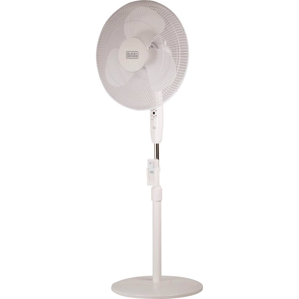 Left. Black+Decker - 16" Stand Fan - White.