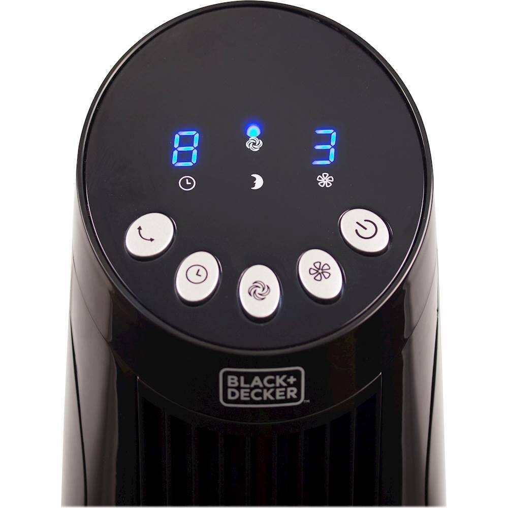 Alt View 11. Black+Decker - Digital Tower Fan - Black.