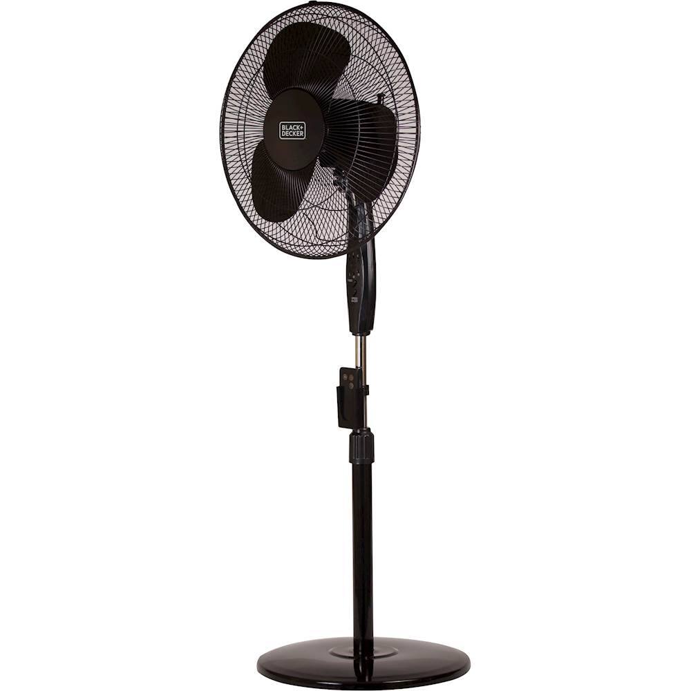 Left. Black & Decker - 16" Stand Fan - Black.