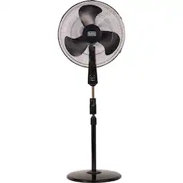 Black+Decker - 18" Stand Fan - Black