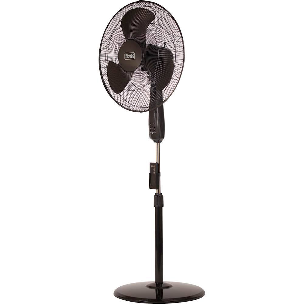 Left. Black+Decker - 18" Stand Fan - Black.
