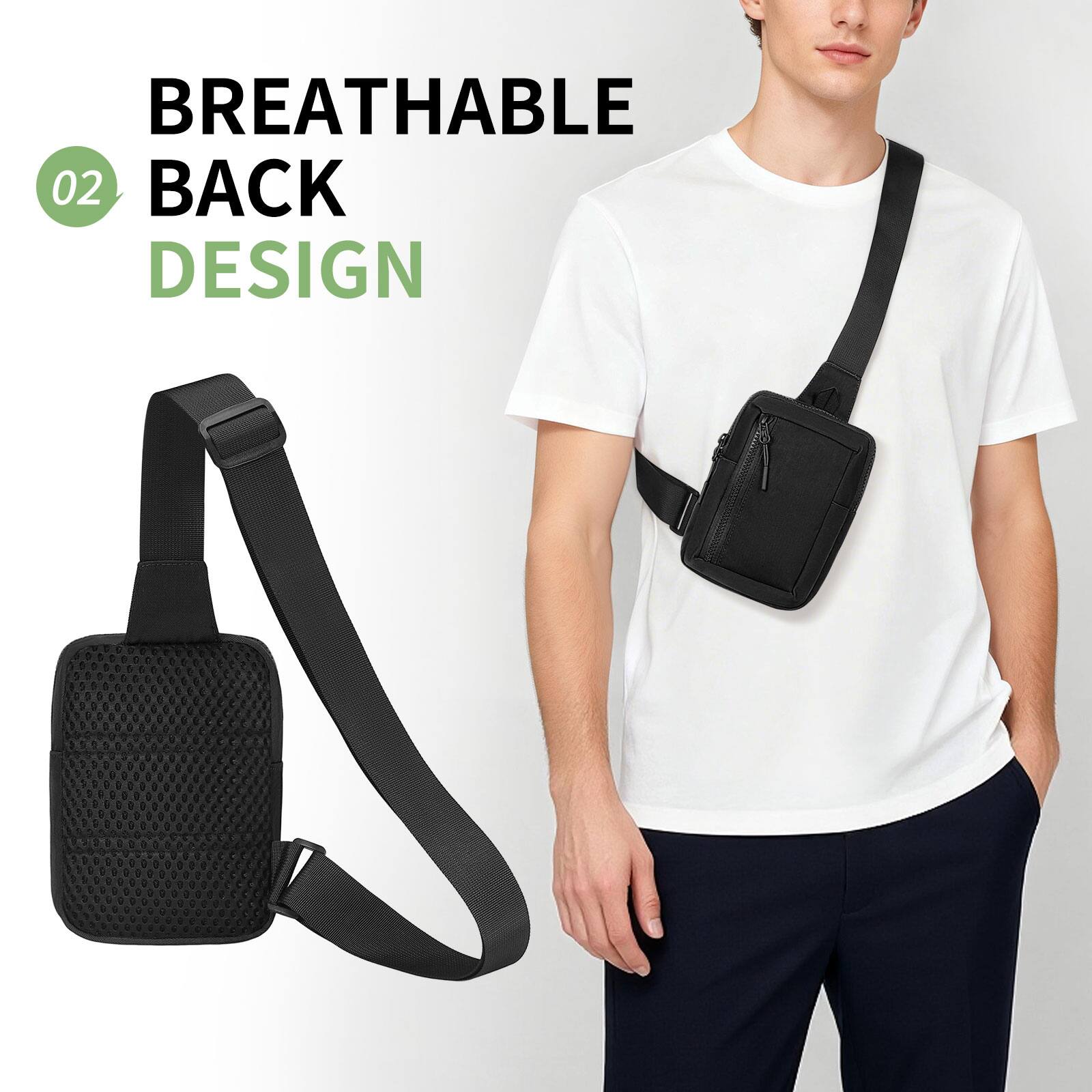 BREATHABLE BACK DESIGN

02