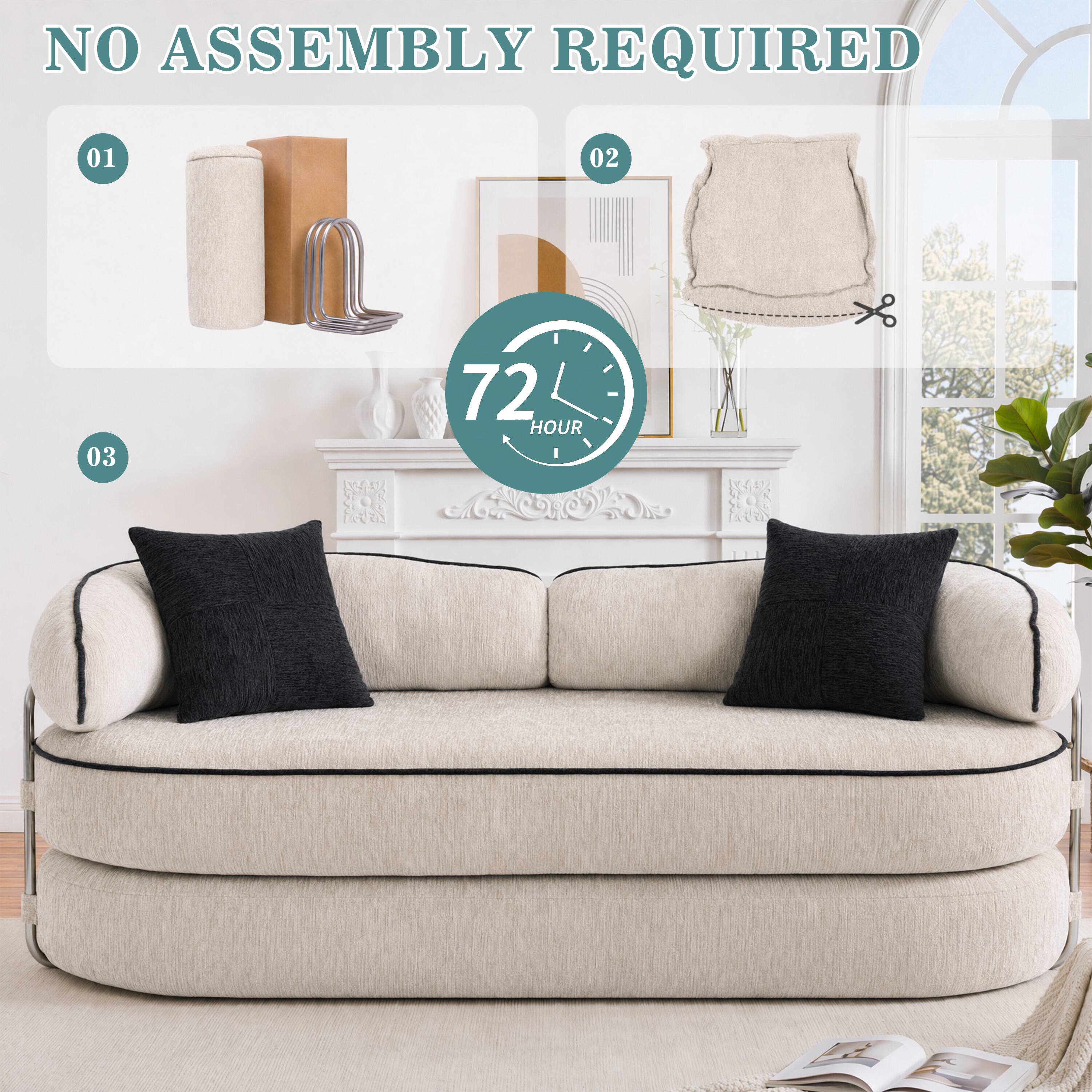 NO ASSEMBLY REQUIRED

01 02 03

72 HOUR
