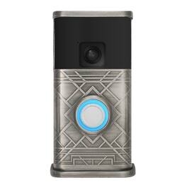 Michael Healy - Art Deco Video Doorbell Cover (Ring Battery Doorbell 2024 Release) - Antique Pewter