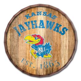 Fan Creations - Kansas Jayhawks 24'' Established Date Barrel Top - Multicolor