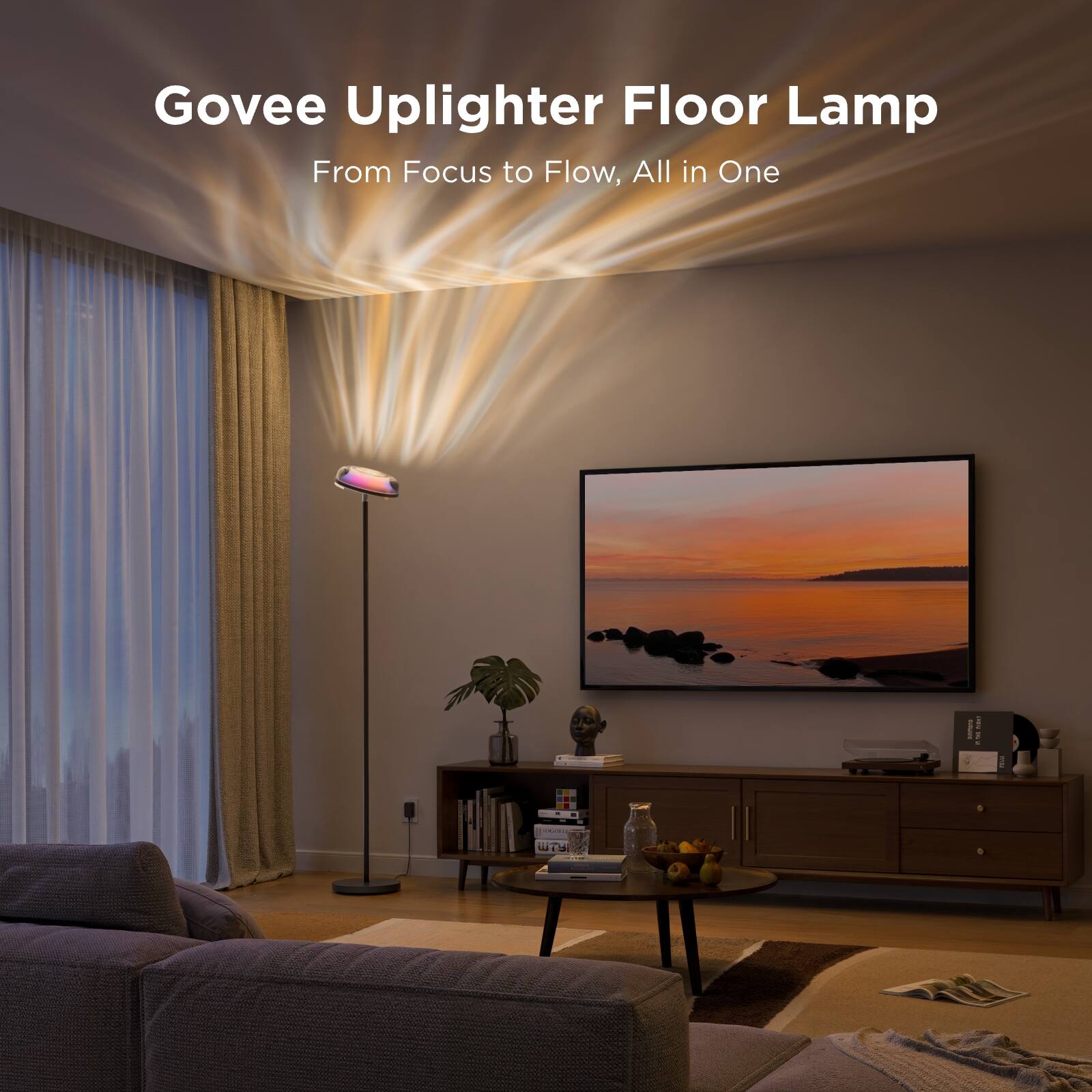 Govee Uplighter Floor Lamp From Focus to Flow, All in One