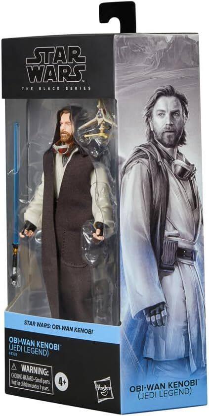 STAR WARS THE BLACK SERIES STAR WARS: OBI-WAN KENOBI OBI-WAN KENOBI (JEDI LEGEND) F8320 CHOKING WARNING: Not for children under 3 years, HAGBRO OBI-WAN KENOBI (JEDI LEGEND)