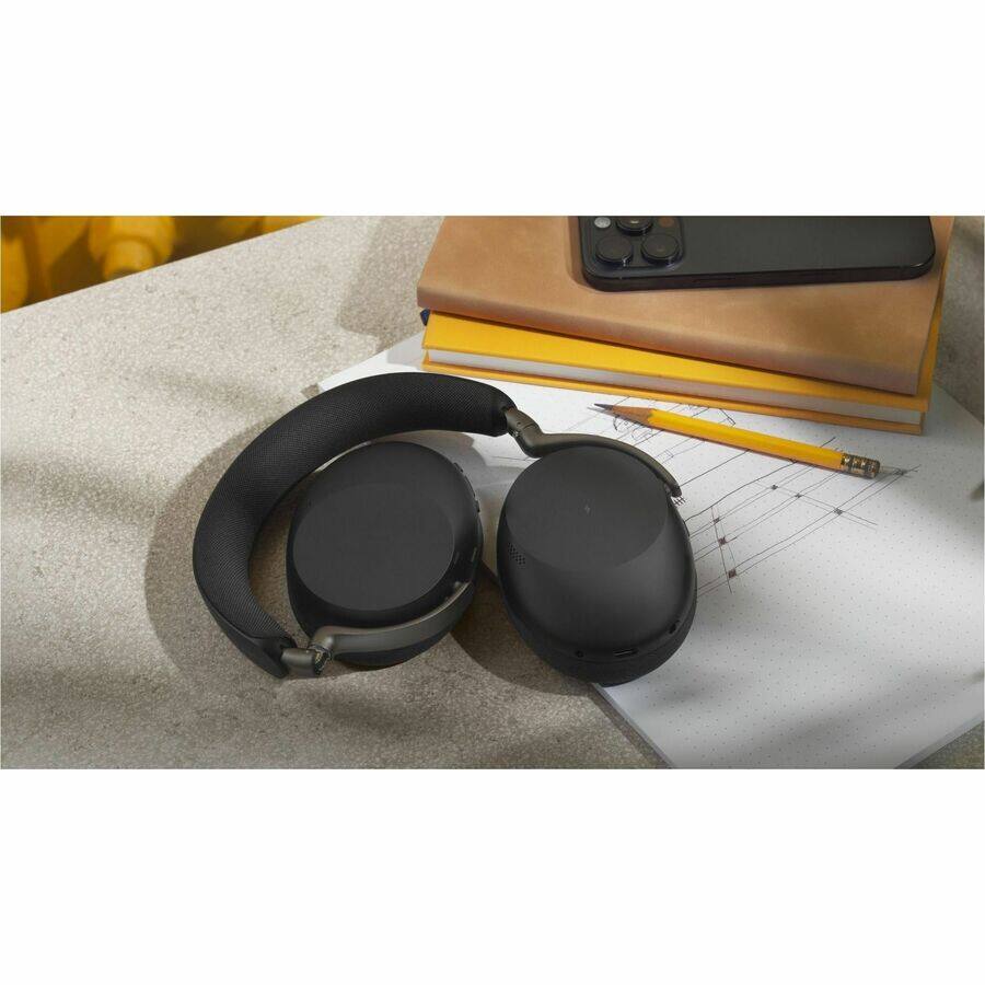 Alt View 6. Jabra - Jabra Evolve3 85 Headset - Microsoft Teams Certification - Stereo - Mini-phone (3.5mm) - Wired/Wireless - Bluetooth - Black.
