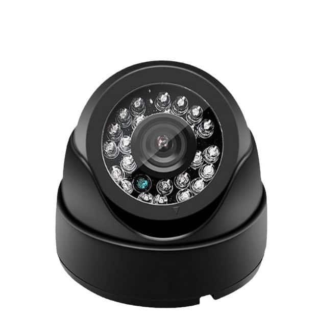 Cluzine - 120° Wide Angle Vehicle Dome Camera, 24 IR LEDs Night Vision, 360° Rotatable for Bus/Truck/Taxi