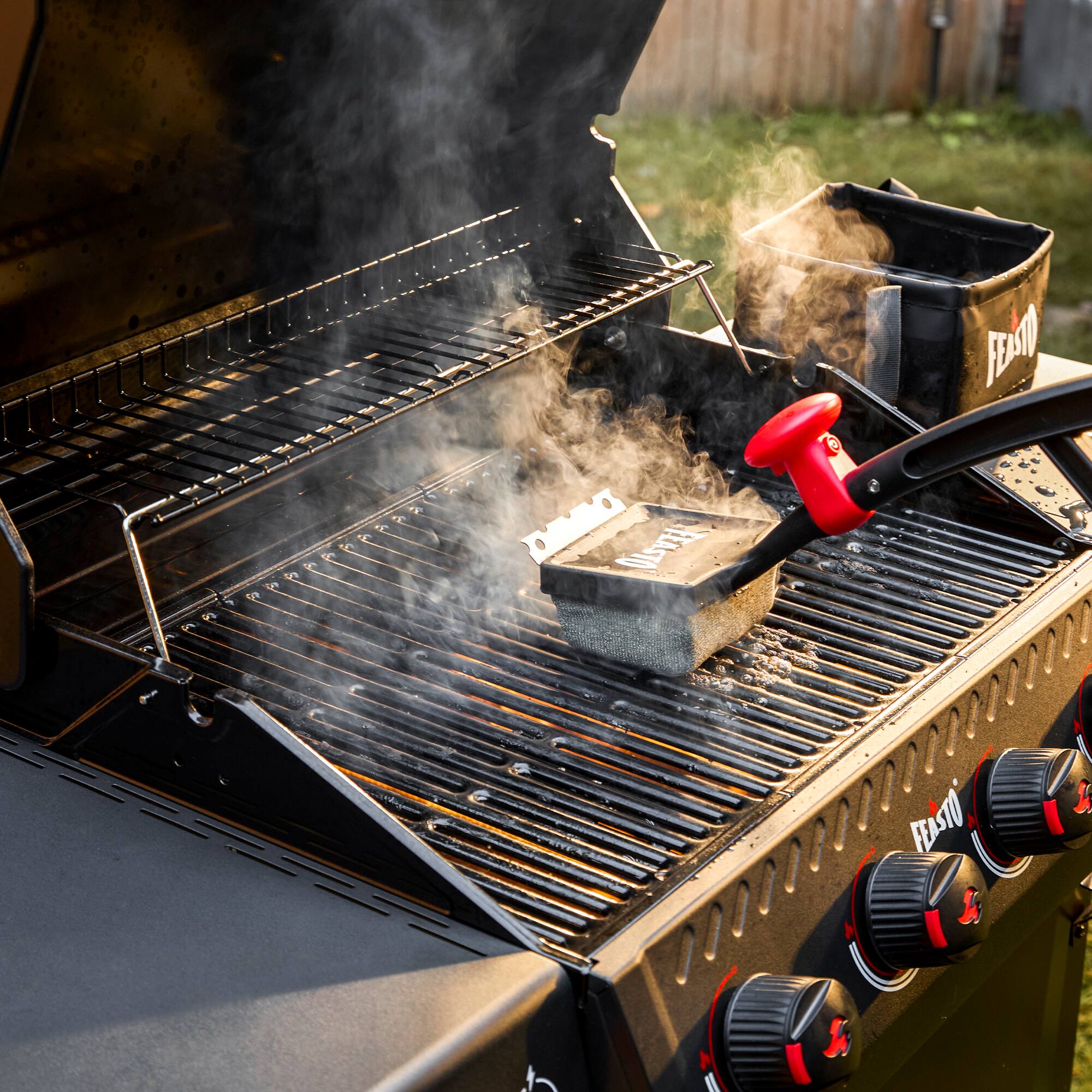 The text on the image is: "FEASTO"