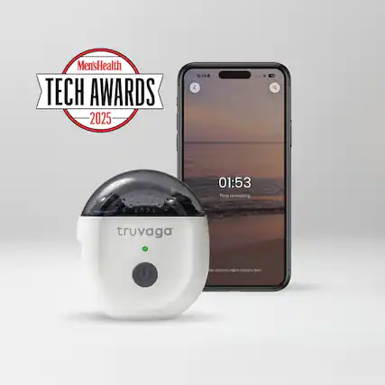 Men's Health TECH AWARDS 2025
9:39 AM
01:53 Time remaining
truvaga
Tap screen to adjust intensity level