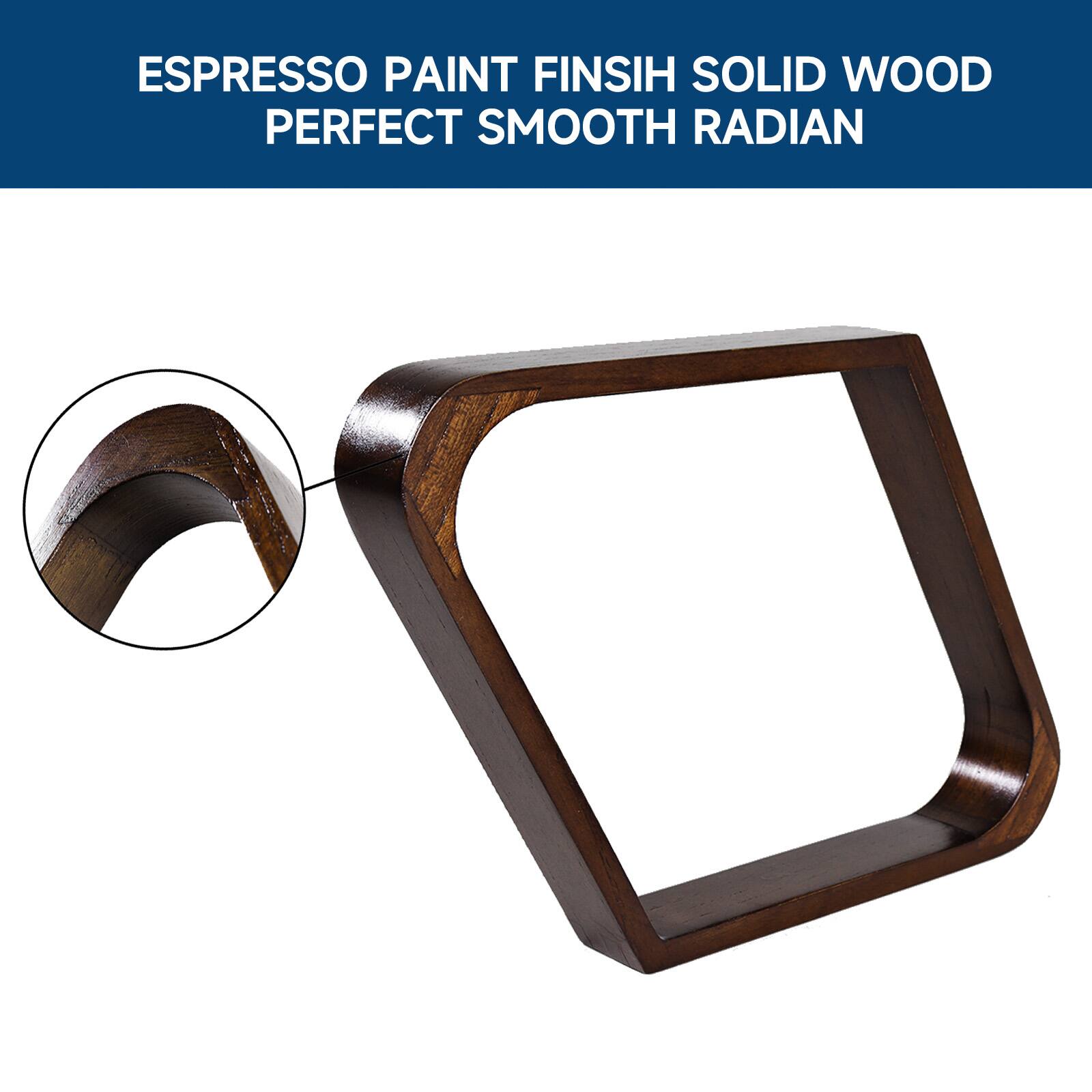 ESPRESSO PAINT FINISH SOLID WOOD PERFECT SMOOTH RADIAN