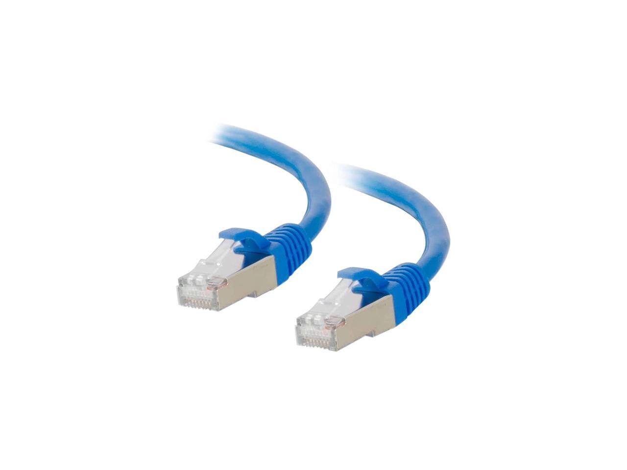 Cables to Go - C2G 00679 Cat6a Cable - Snagless Shielded Ethernet Network Patch Cable, Blue (8 Feet, 2.43 Meters)