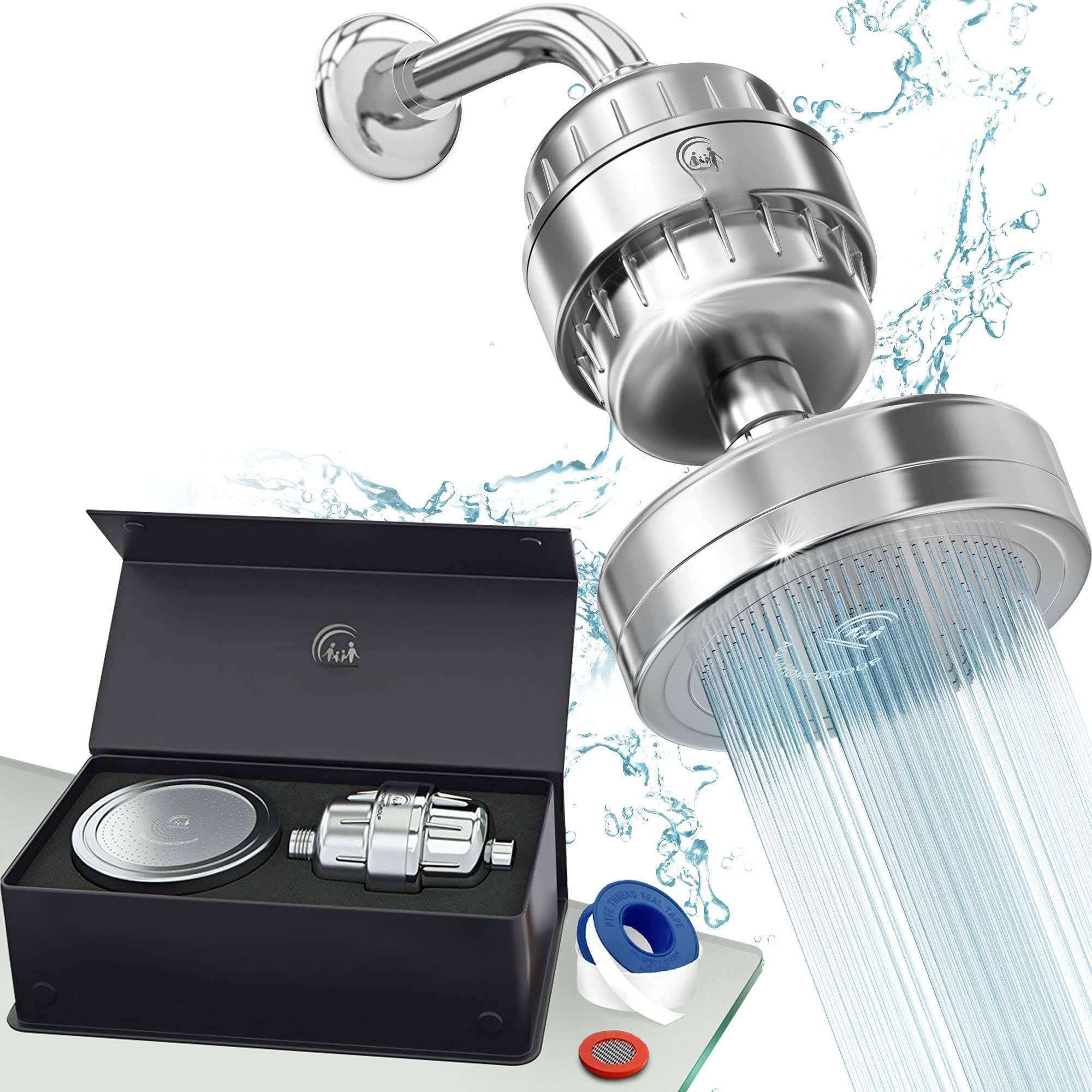 Paradigms Interiors - Luxury Filte Shower Head Set 20 3 Stage Filter For Hard Water Removes Chlorine And Harmful Subsces Showerhe - 20+3 Stage