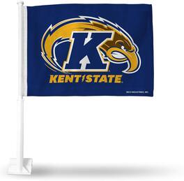 Rico Industries - Kent State Golden Flashes 11X14 Window Mount 2-Sided Car Flag - Multi