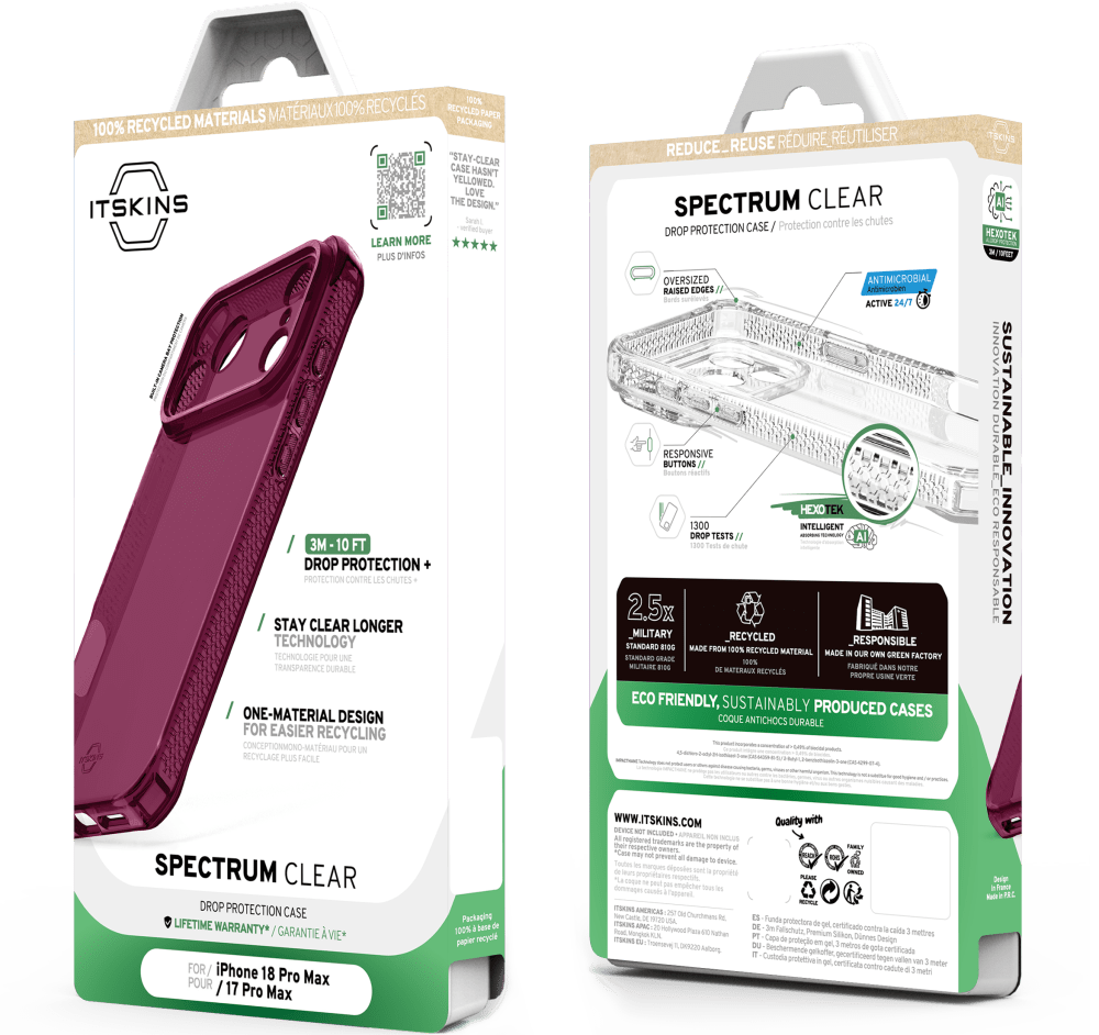 Itskins Spectrum R Clear Case for Apple iPhone 18 Pro Max / 17 Pro Max ...