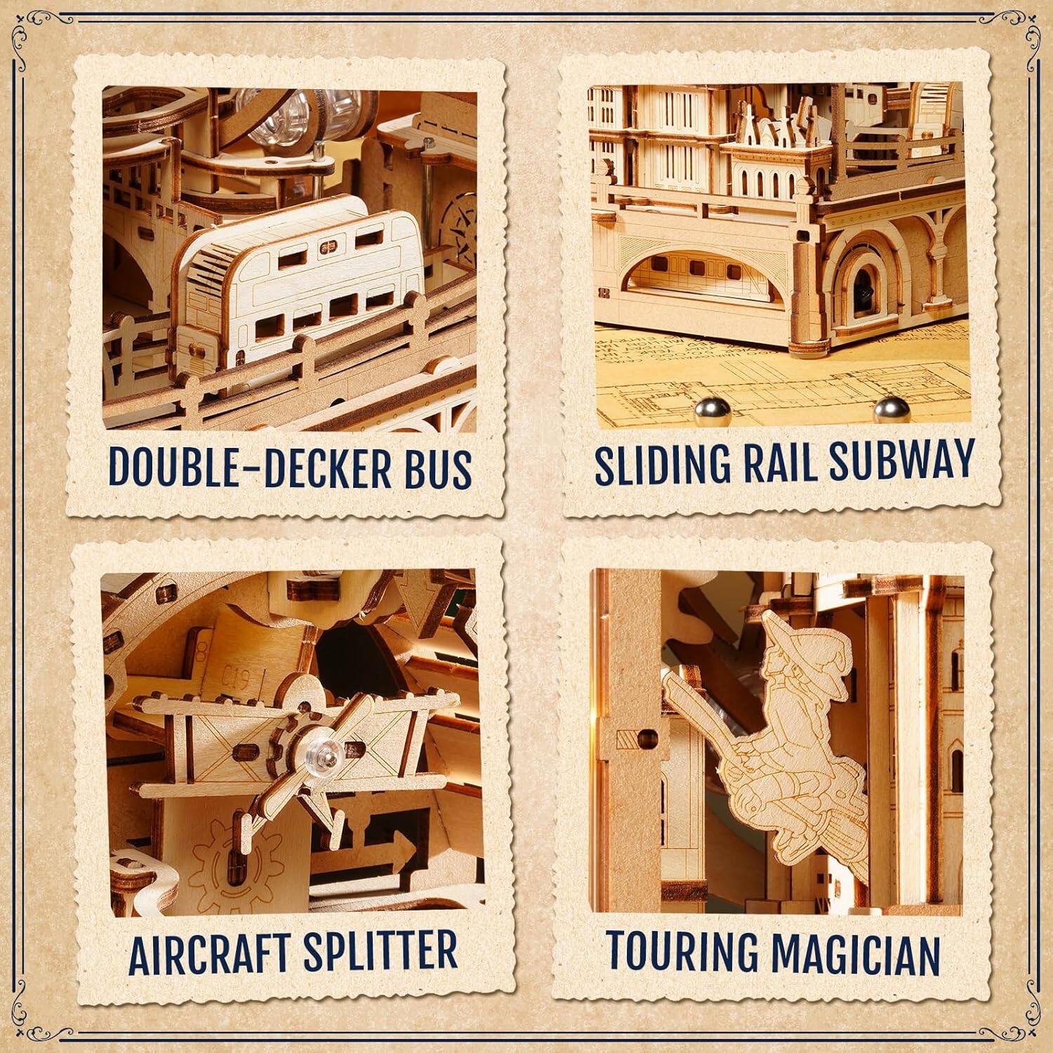 DOUBLE-DECKER BUS  
SLIDING RAIL SUBWAY  
AIRCRAFT SPLITTER  
TOURING MAGICIAN
