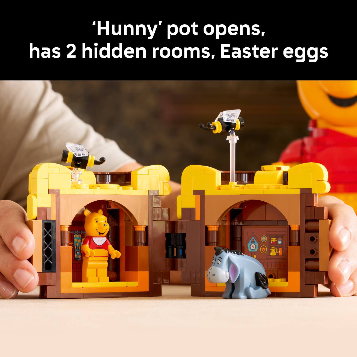 'Hunny' pot opens, has 2 hidden rooms, Easter eggs