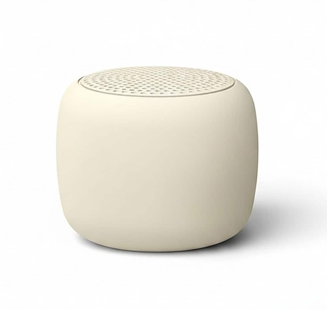 FINEAK - Mini White Noise Sound Machine, 15 Non-looping Sounds - Cream Putty