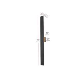 Elegant Lighting - Waylen 4.5 x 48 inch Outdoor Wall Sconce - Black