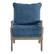 Front. OSP Home Furnishings - Fletcher Spindle Chair - Navy.