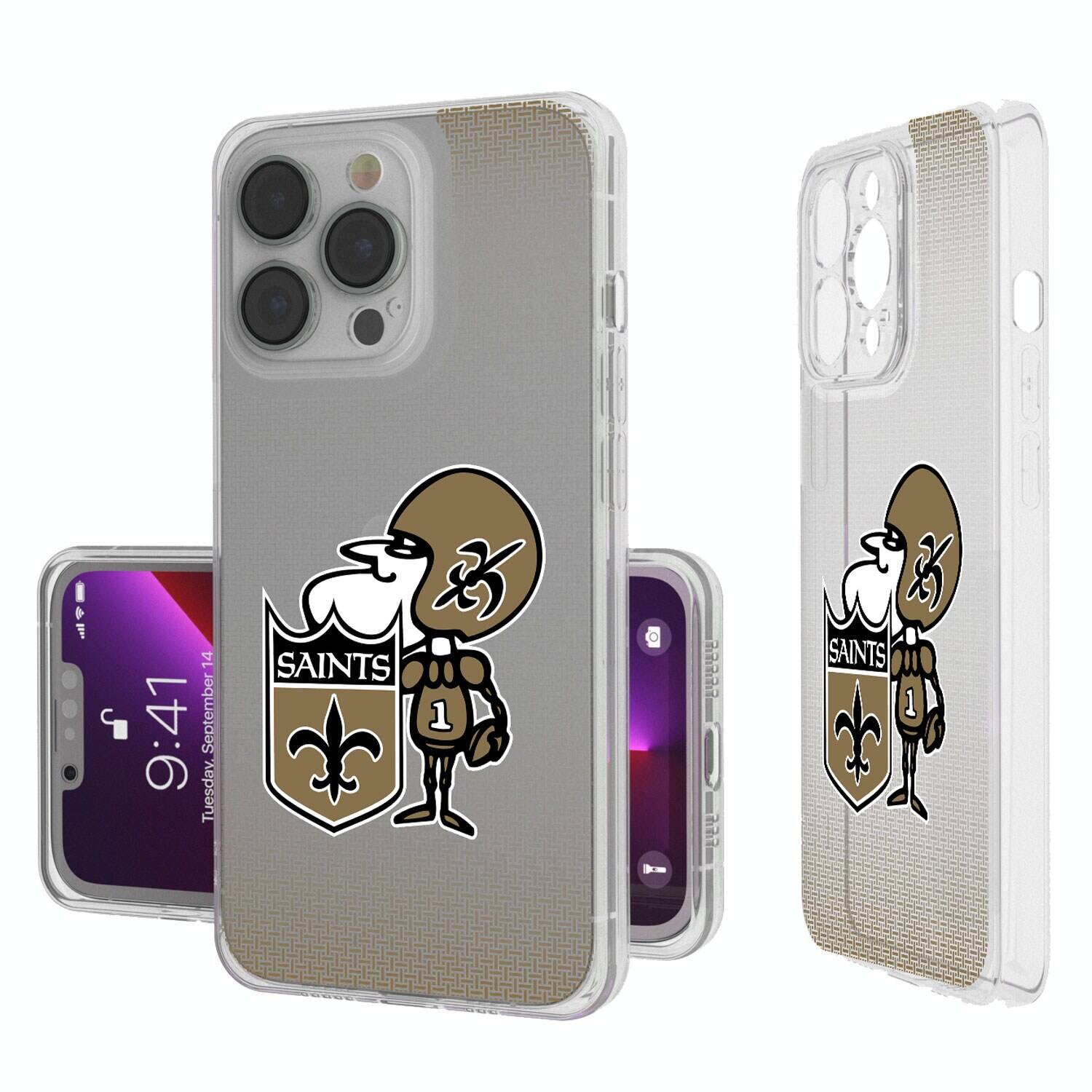 Keyscaper - NFL - New Orleans Saints Linen Logo iPhone Clear Case - 15 Plus - Multicolor price history on PriceWatchPro