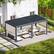 Back. U-HOMY - 10'x20' Outdoor Louvered Pergola - Features Adjustable Aluminum Roof & Drop-Down Curtains - Dark Grey.