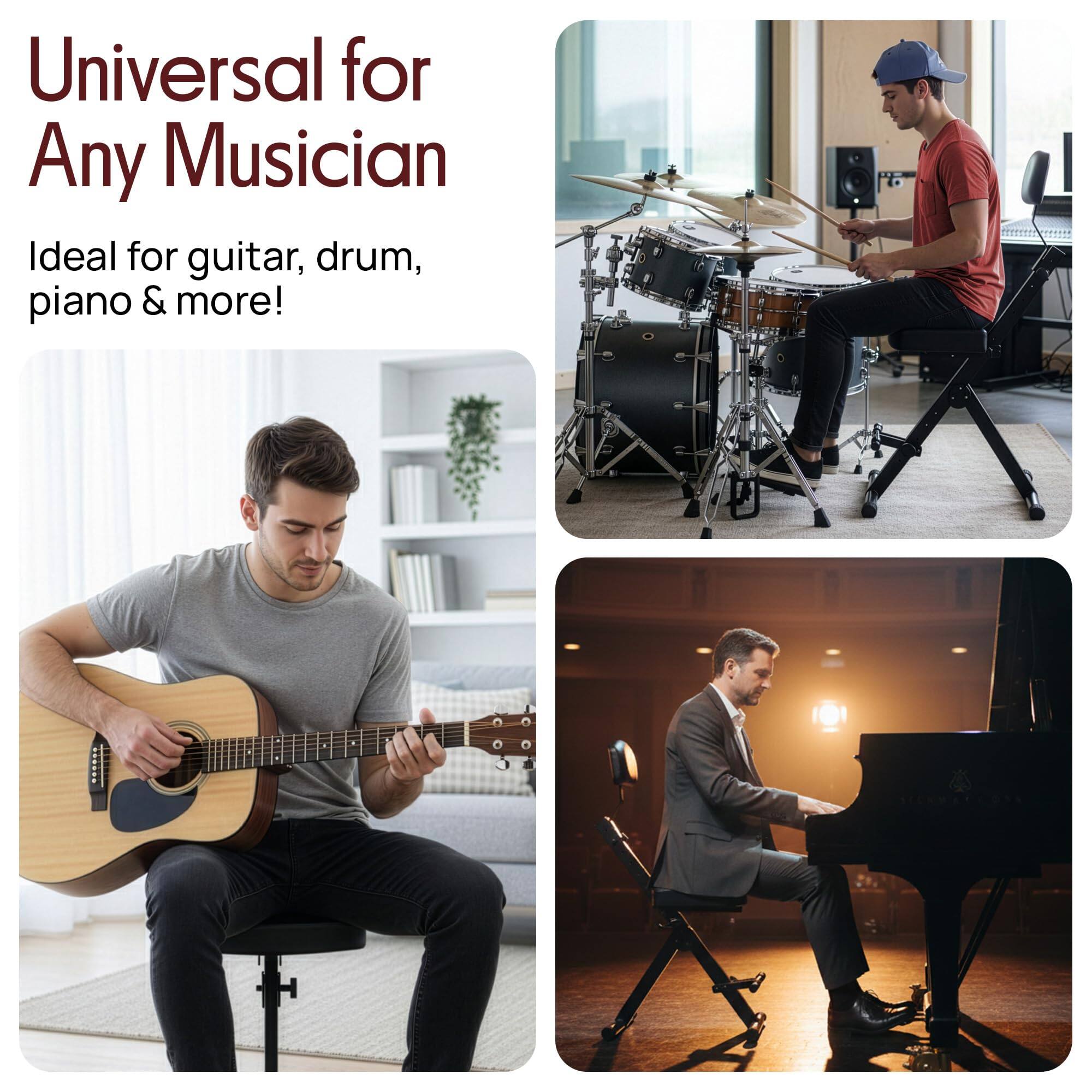 Universal for Any Musician  
Ideal for guitar, drum, piano & more!