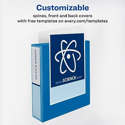 Customizable spines, front and back covers with free templates on avery.com/templates

BRIAN'S SCIENCE BINDER