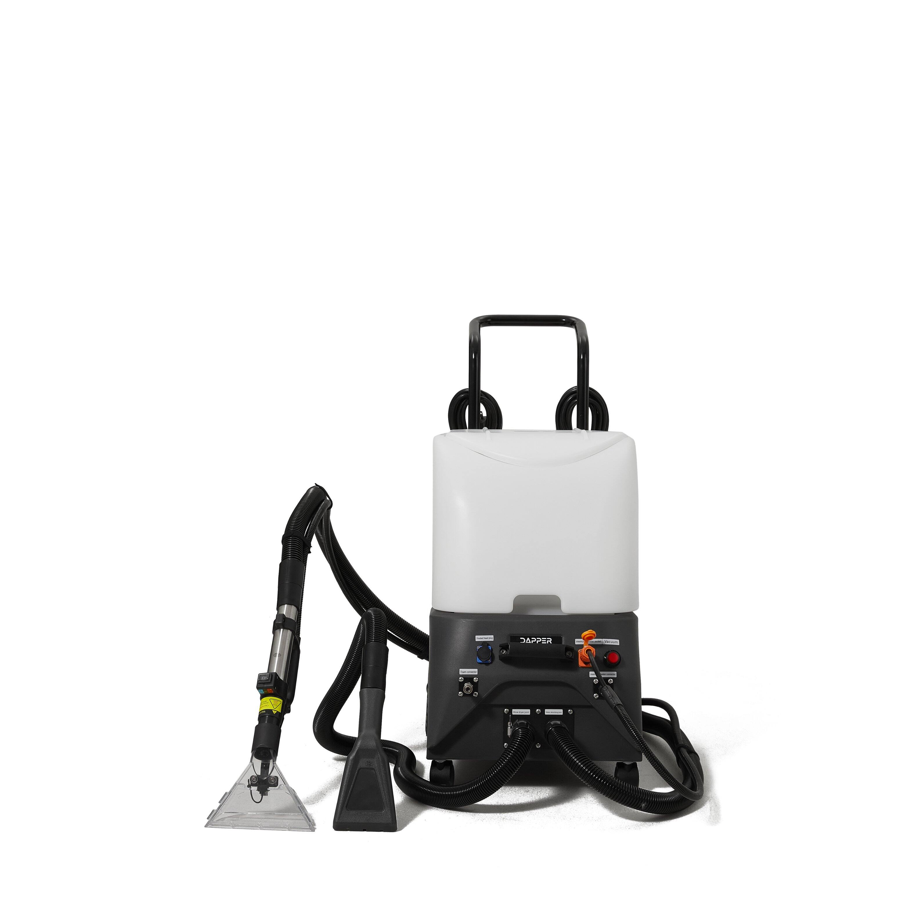 Angle. Dapper Supply - Dapper Commercial Carpet & Upholstery Extractor Steam Cleaner Vacuum Blower Mite Remover Heavy Duty - Grey.