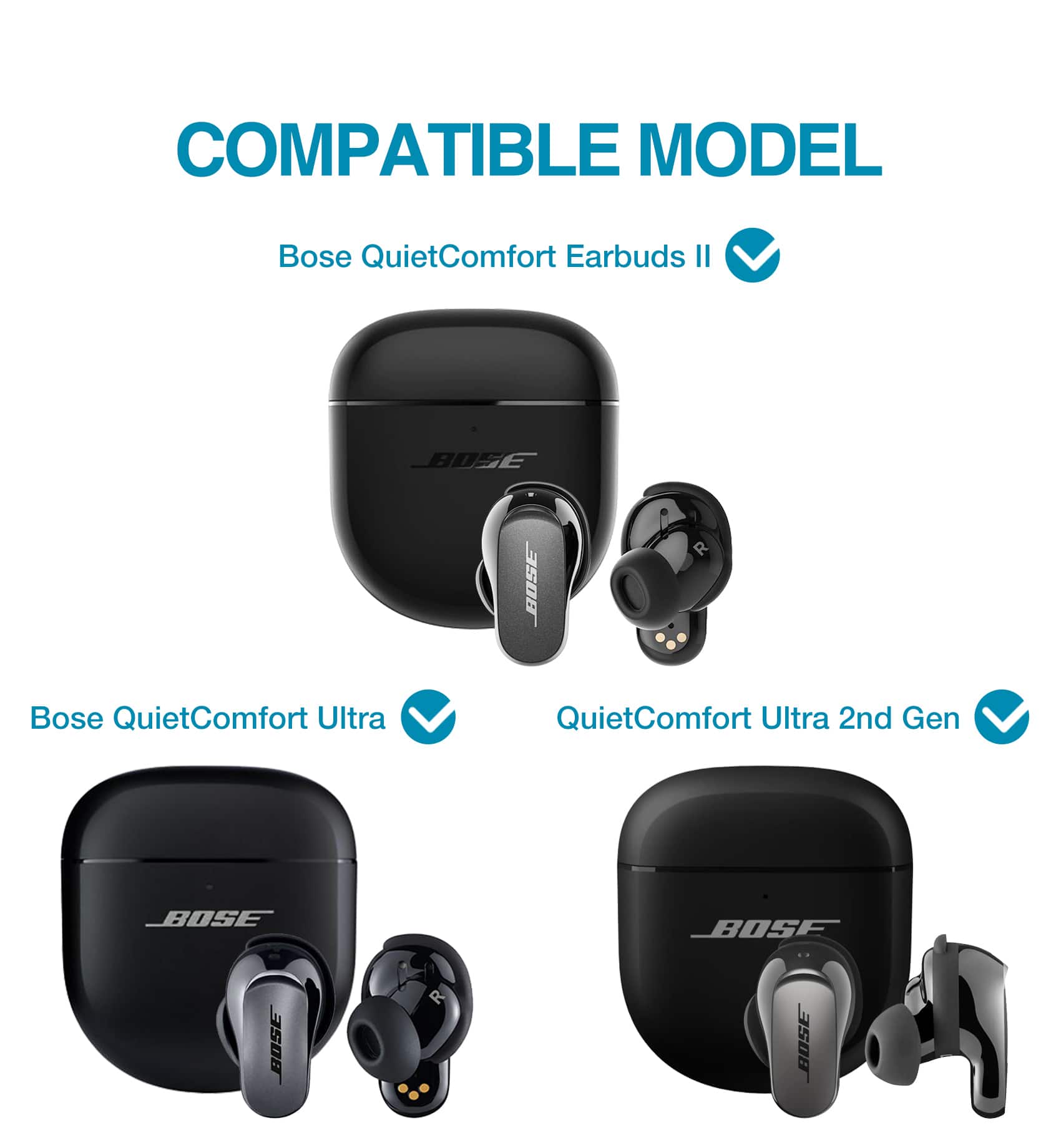 SURITCH for Bose QuietComfort Earbuds II 2022 / QuietComfort Ultra
