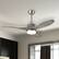 Alt View 3. Costway - Costway 48 Inch Reversible Ceiling Fan w/ LED Light, Remote Control, 6 Speeds & 8H Timer - Nickel.