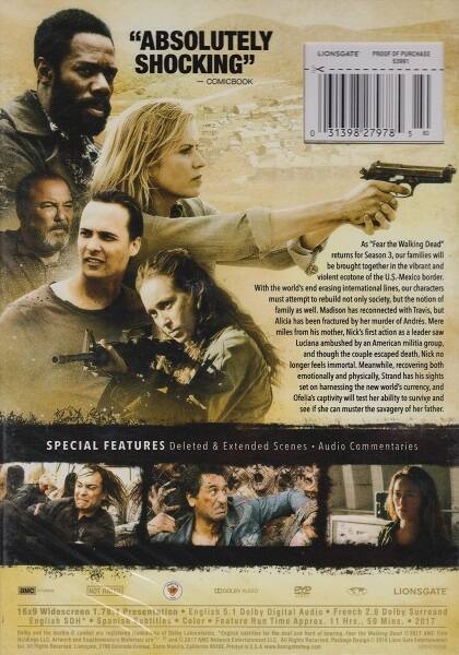Alt View 1. Fear the Walking Dead: The Complete Third Season   - DVD.